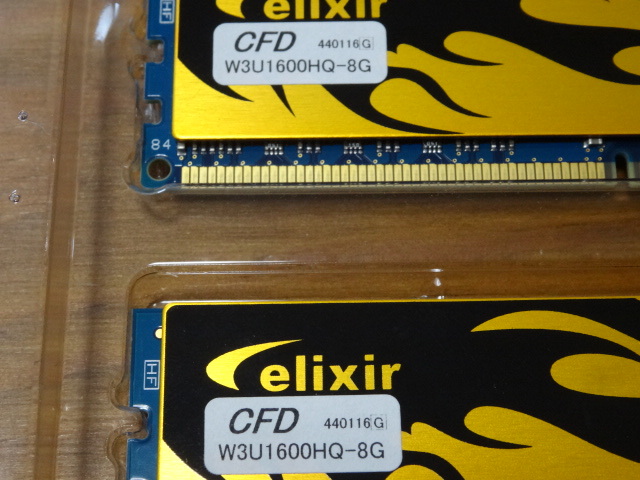 CFD elixir DDR3メモリ 16GB（8GB 2枚組）W3U1600HQ-8G（DDR3 PC3-12800 CL9 8GBx2 XMP）_画像6