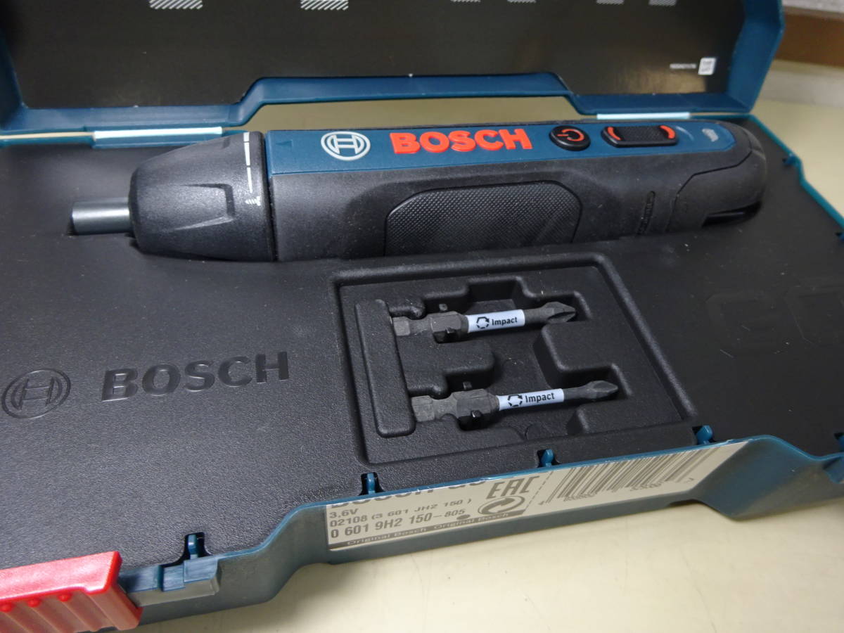 京都6☆電動工具 BOSCH ボッシュ Professional 3.6Vコードレスドライバー Bosch GO コードレスドライバー 通電OK _画像3