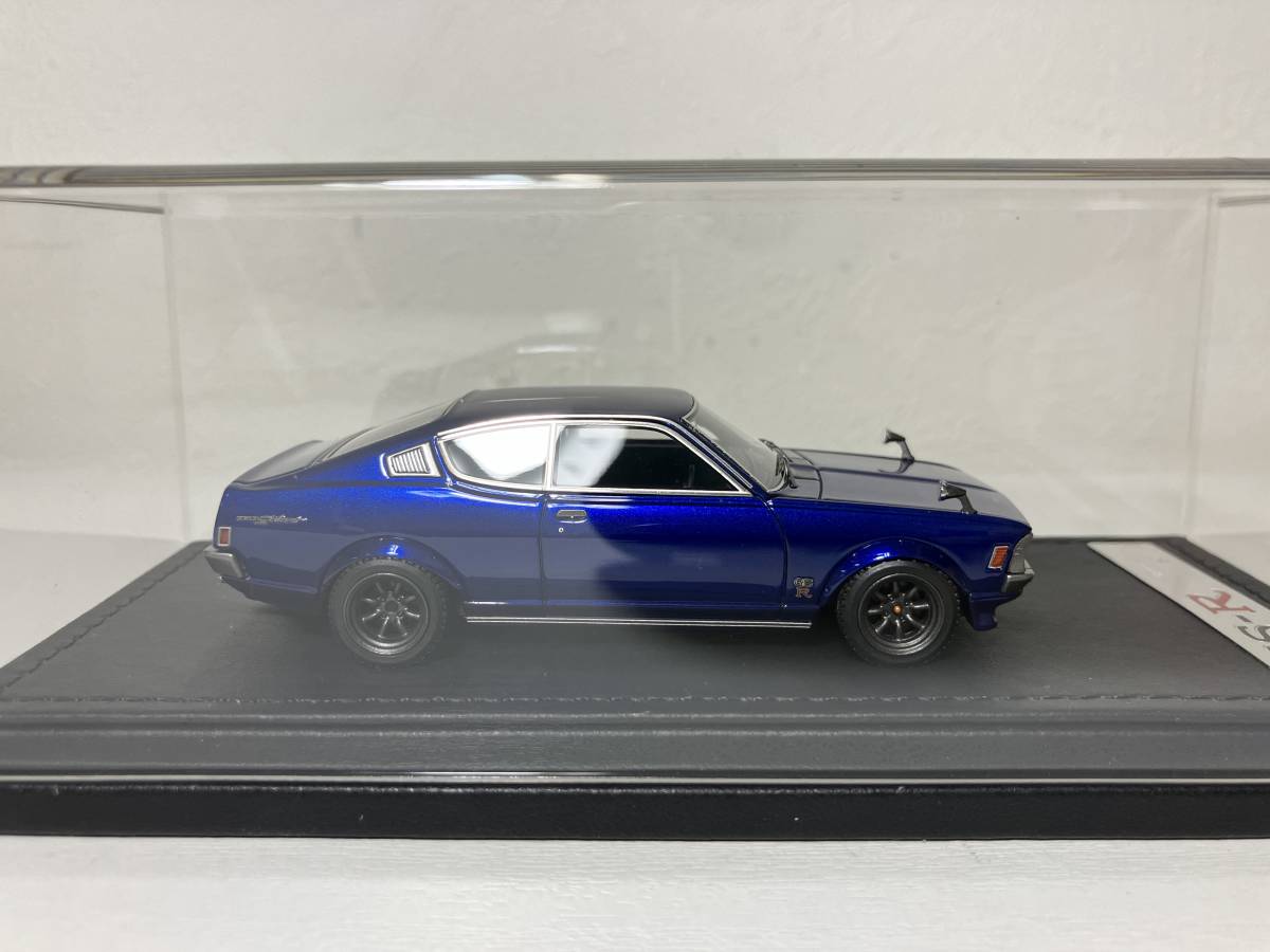 コレクター放出品22 ignition model 1/43 Mitubishi Colt Galant GTO 2000GSR ( A57 ) Blue 箱付き_画像4