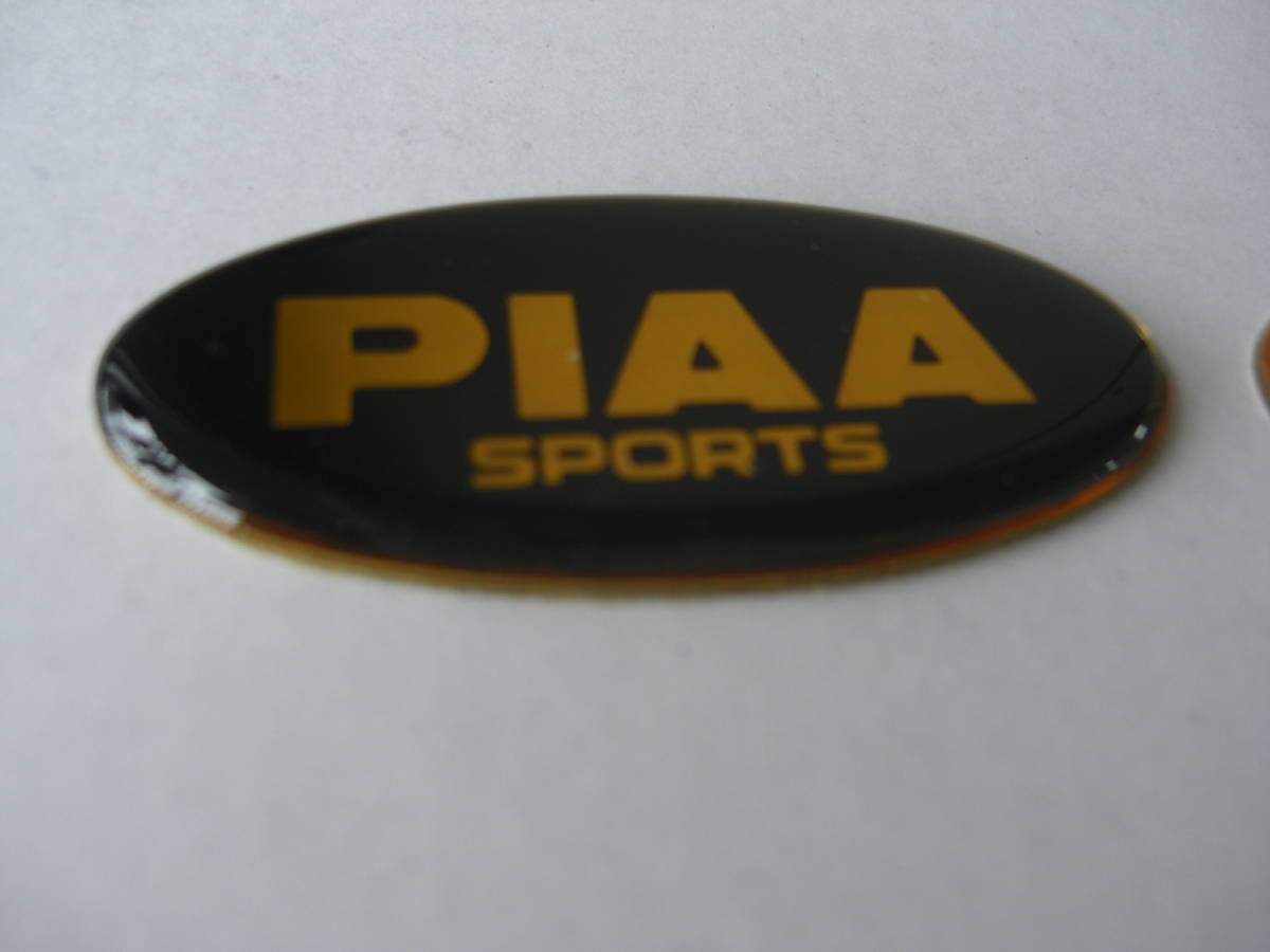 ★　８７年 当時物　PIAA エンブレム！黒色・白色！2枚組1セット/新品/送料８４円_画像2