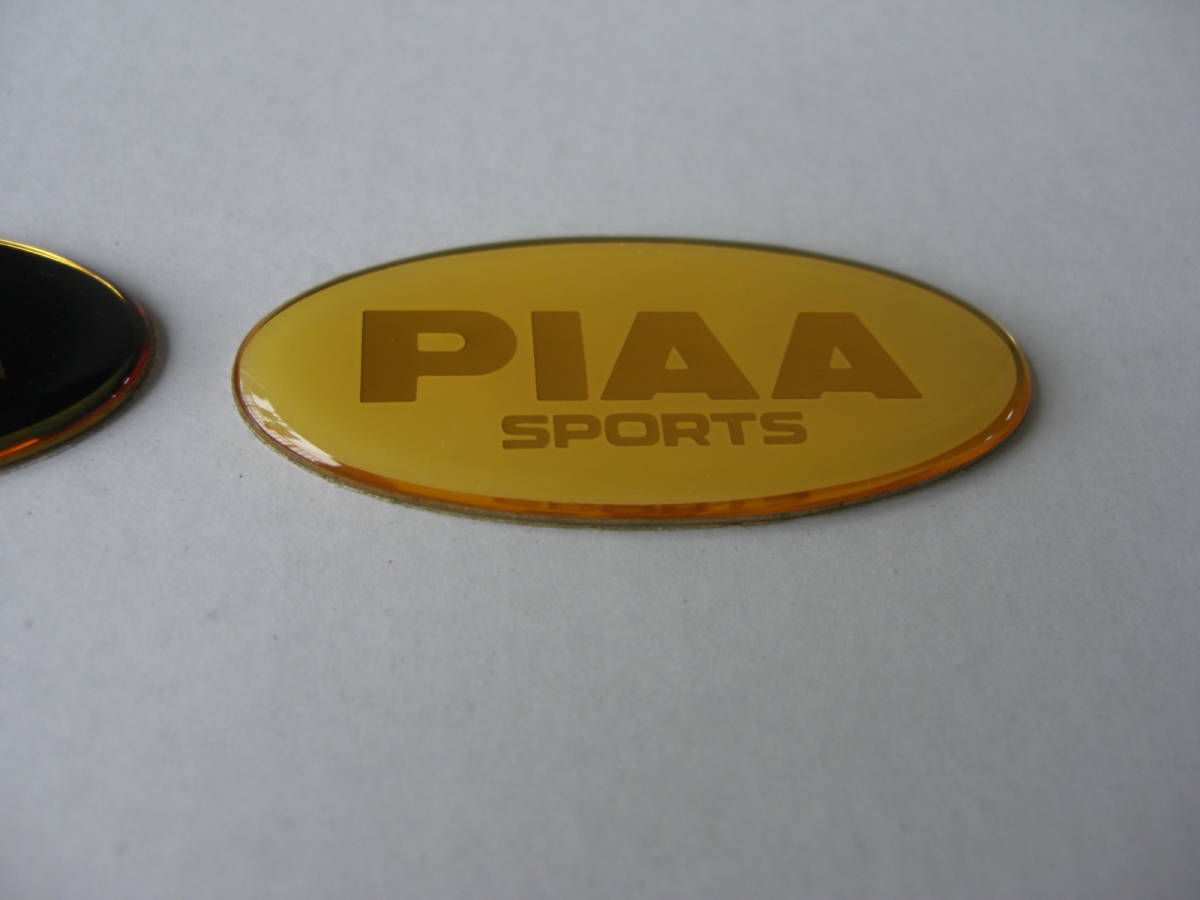 ★　８７年 当時物　PIAA エンブレム！黒色・白色！2枚組1セット/新品/送料８４円_画像3