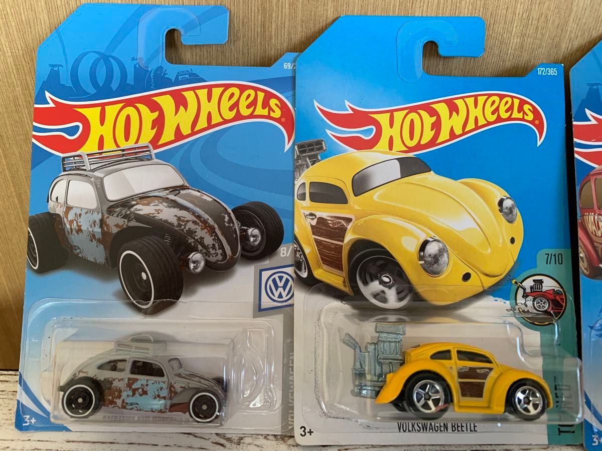 1/64 ホットウィール VW フォルクスワーゲンビートルセット 1/64 ホットウィール VW フォルクスワーゲンビートルセット