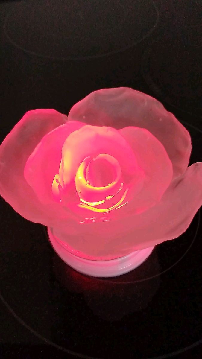 ガラスの薔薇のランプ　ﾊﾟｰﾄﾄﾞﾍﾟｰﾙ　LEDライトスタンド