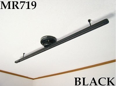 PL3KK145o 未使用品 トヨスター TOYOSTAR MR-719 照明用配線レール器具 簡易式ダクトレール ショートタイプ本体 ワンタッチ式 ブラック_画像1