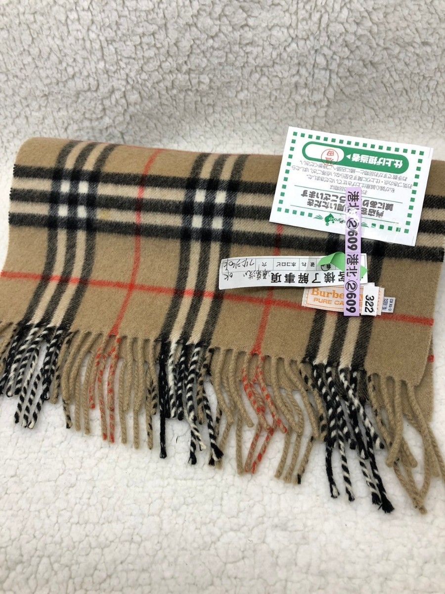 クリーニング済み　Burberry's バーバリーズ　ノバチェック　カシミヤ マフラー