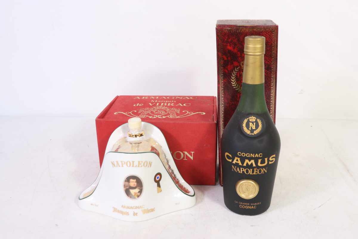 【ト足】未開栓 2本 まとめ マルキ・ド・ヴィブラック　ナポレオン Marquis DE VIBRAC カミュ　ナポレオン CAMUS　NAPOLEON CE556CAA2G_画像1