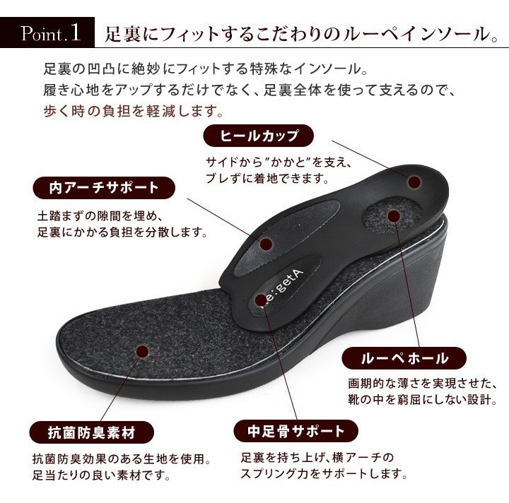 新品♪Re:getA サイドZIPウエッジブーツ(S)/09_画像8