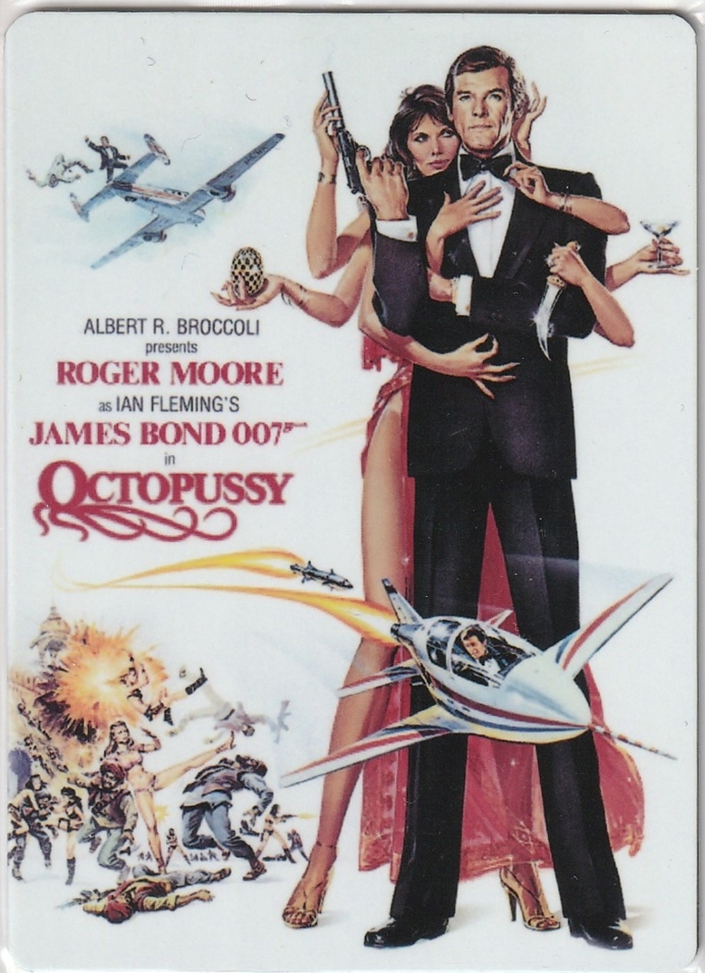 2017 007 JAMES BOND ARCHIVES FINAL EDITION ☆ Roger Moore Metal Movie Poster Octopussy 100枚限定_画像1