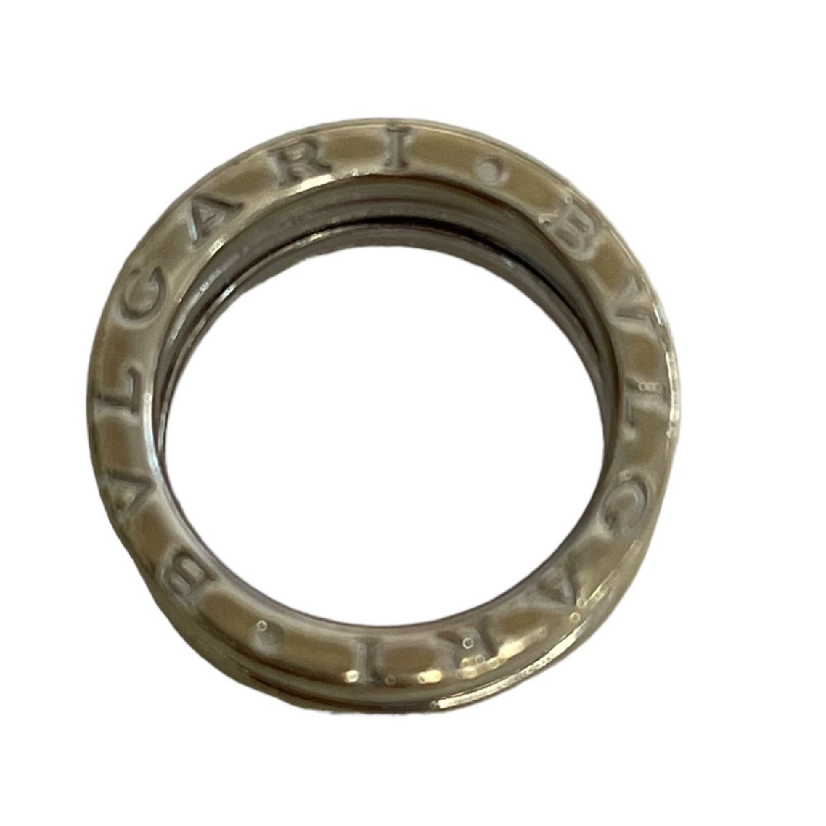 【中古品】 BVLGARI ブルガリ ビーゼロ 9.1g 750 11号 シルバー 指輪 本体のみ N56620RDの画像2