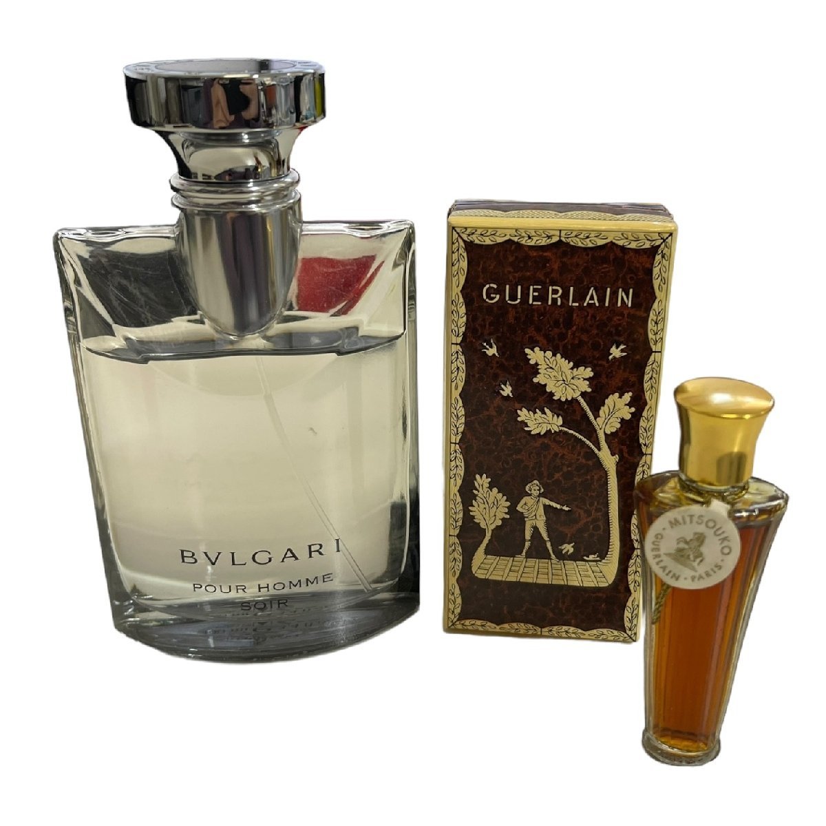 【中古品】 香水まとめ BVLGARI プールオム ソワール オードトワレ 100ml / ゲランミニボトル 香水 フレグランス L570334RD_画像1