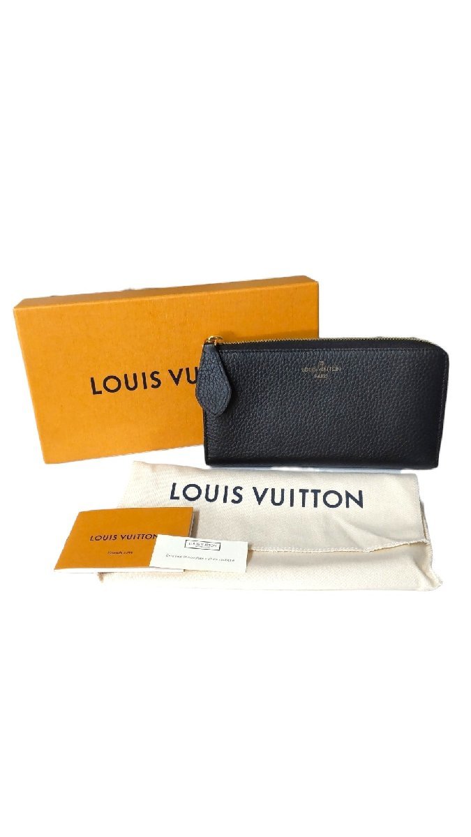 【未使用品】 ルイ・ヴィトン LOUIS VUITTON トリヨン ポルトフォイユ コメット M68582 ブラック レザー 長財布 箱あり A57008RK