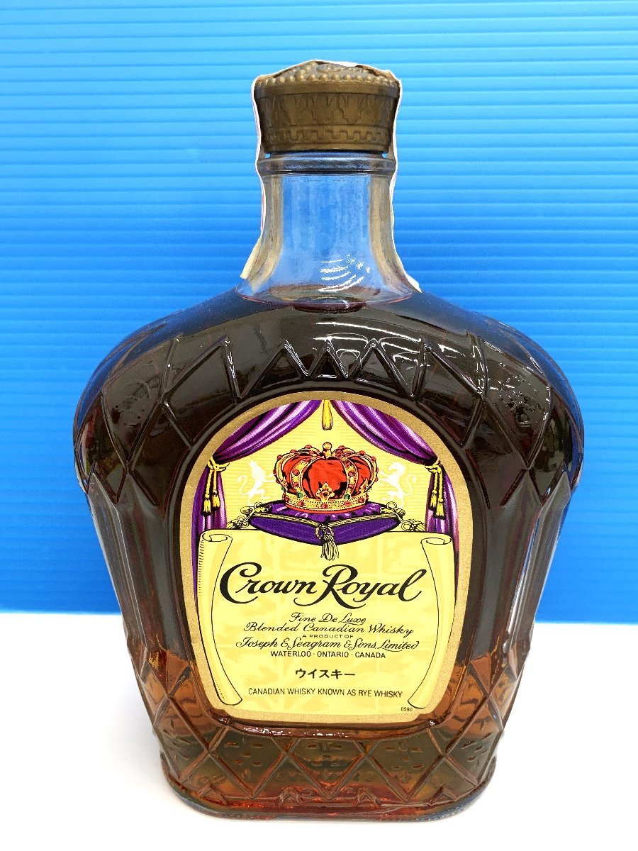 aet1-61 【送料無料・未開栓】クラウンローヤル crownroyal カナディアンウイスキー Canadian Whisky 1980 750ml 40％ 古酒_画像2