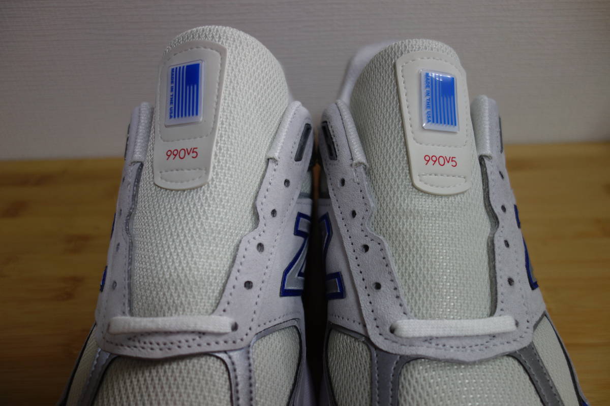 定価3.1万円 未使用 New Balance M990 NB5 28cm USA 白 青 赤 定価3.1万円 未使用 New Balance M990 NB5 28cm USA 白 青 赤