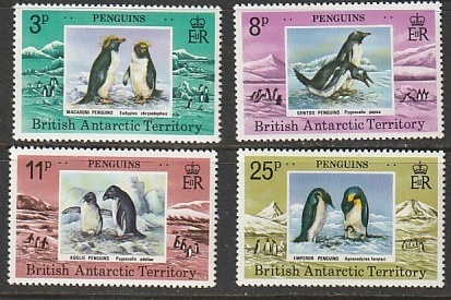 英領南極　ペンギン４種完未_画像1