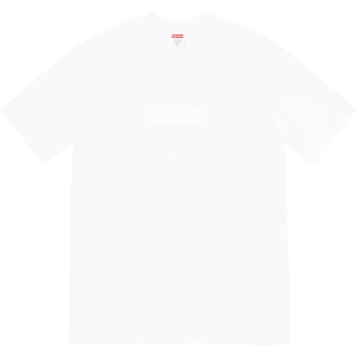 【送料無料】 Mサイズ Supreme Tonal Box Logo Tee White 白 ホワイト シュプリーム トーナル ボックス ロゴ Tシャツ スウェットシャツ_画像1