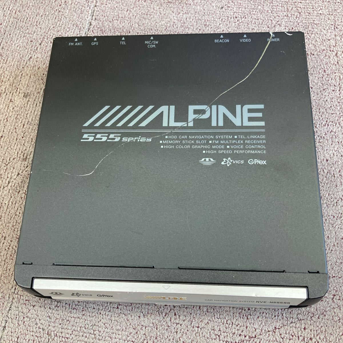 ALPINE／アルパイン　NVE-N555SS HDDナビゲーション_キズ有ります。