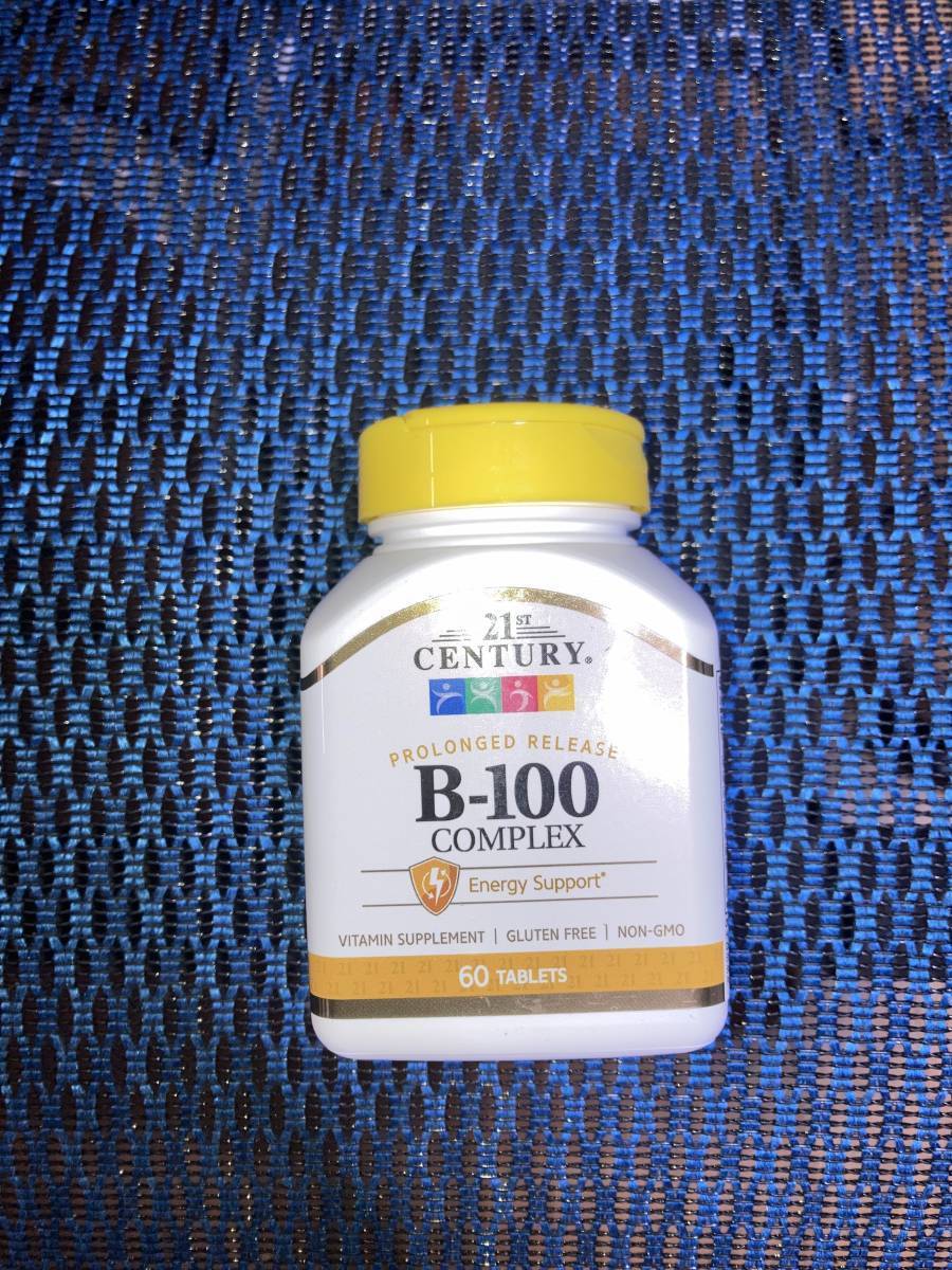  free shipping! time limit is 2024 year 9 month on and after. long thing! high quality time Release processing vitamin B group B-100 60 bead ×1