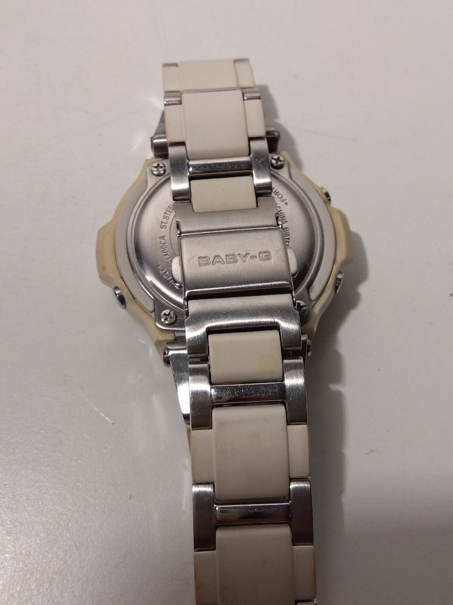 【A666】【稼働品】CASIO BABY-G カシオ ベビージー 電波ソーラー時計 BGA-1400CA レディース 腕時計 調整コマあり_画像5