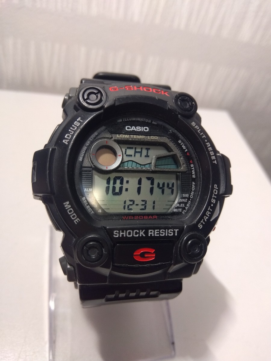 【A734】【稼働品・電池交換済み】 CASIO G-SHOCK カシオ G-ショック ブラック G-7900 メンズ 腕時計 デジタル_画像1