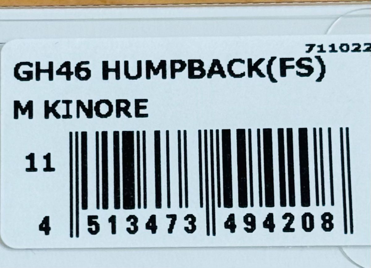 新品 メガバス GH46 HUMPBACK グレートハンティング46 ハンプバック (FS) M キンオレ