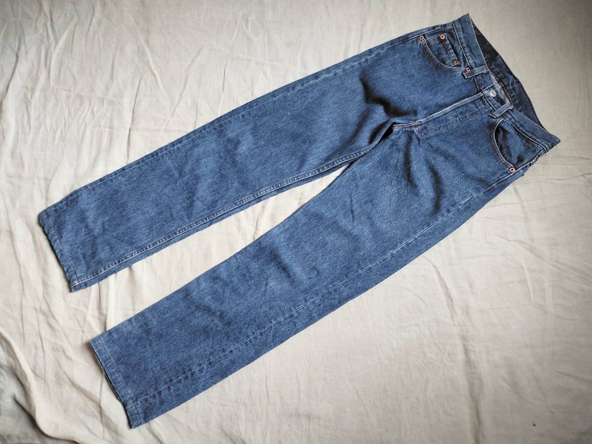 90’S USA製 Levi's リーバイス 501 デニム パンツ ジーンズ 紙ラベル 552刻印 W29 L36 セルビッジ インディゴ ビンテージ △1_画像3