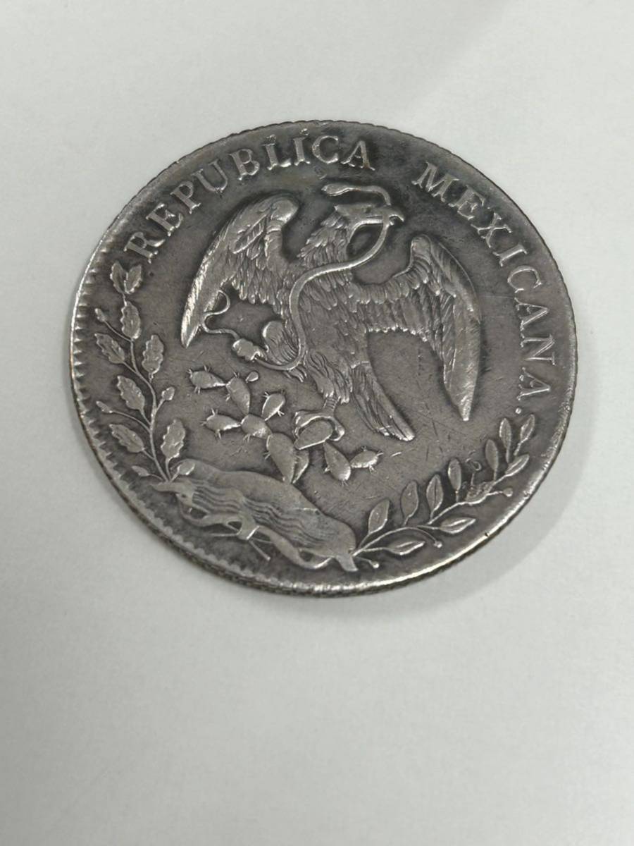 MEXICO　メキシコ　1897年　貿易銀　8レアル銀貨_画像2