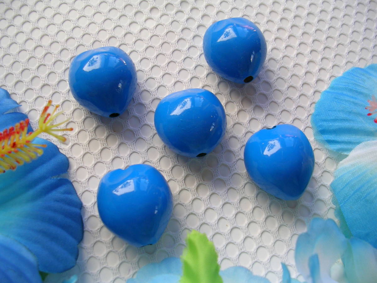 * Hawaii! new arrival! Hawaiian kki nuts * single color * pansy blue 5 piece set 