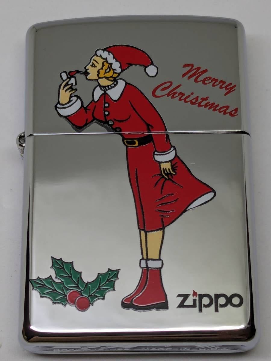 Zippo 2000年 サンタ クリスマス WINDY ウィンディ ガール 未使用品39_画像1