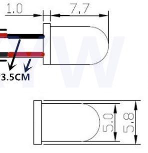 13.8V 白色 LED バックライトLEDに 5個セット 送料無料_画像5