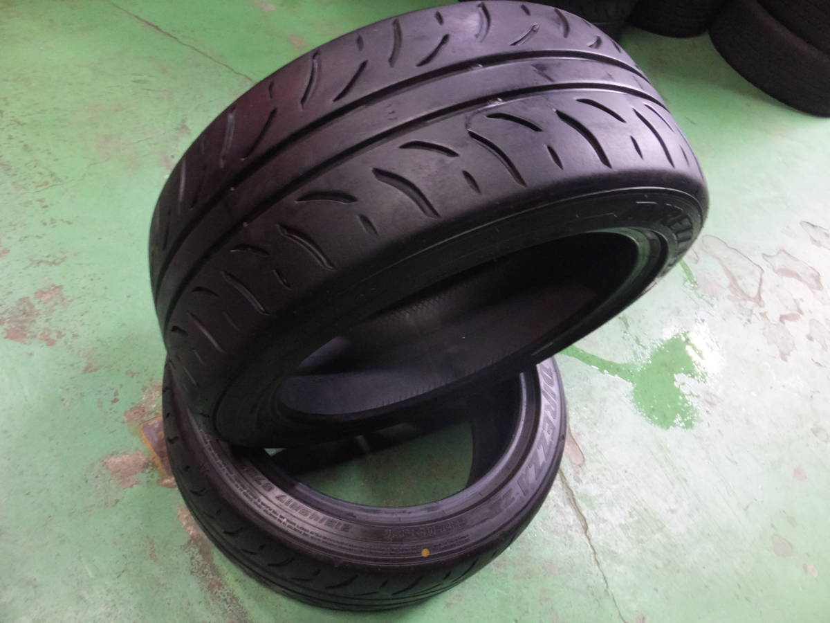 直接引き取りOK!!DUNLOP DIREZZA ZⅢ★215/45R17★2017年製!!中古・2本_画像1