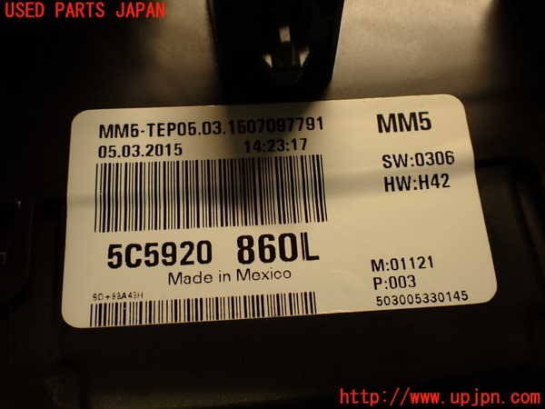 2UPJ-95716170]VW ザ・ビートル(16CBZ)スピードメーター 中古_画像4
