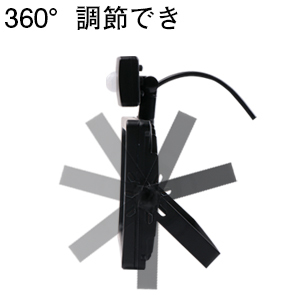 特許取得 高性能人感センサー付き 薄型LED投光器30W 光学ガラス使用 屋外防犯 85v-265v対応 IP66防水防塵 3mコードプラグ付 PSE認証済みの画像7