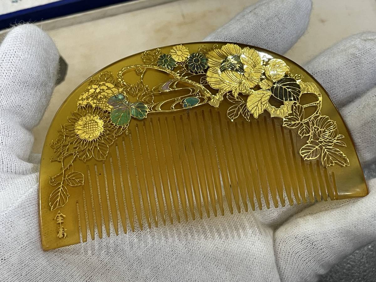 ☆【和装小物 髪飾り 骨董品 アンティーク】東京 金寿堂 金彩 ☆【和装小物 髪飾り 骨董品 アンティーク】東京 金寿堂 金彩