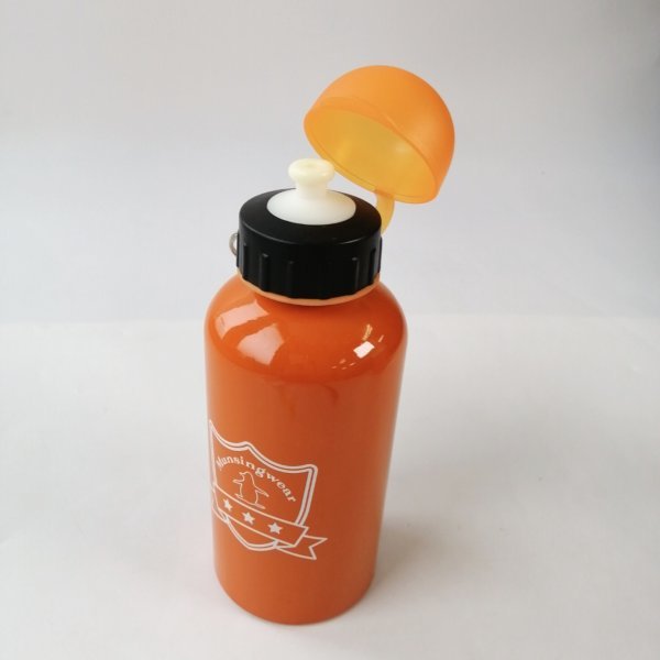 MUNSINGWEAR カラビナ付きアルミボトル オレンジ マンシングウェア 容量500ml アルミ缶ボトル 水筒【USED品】 22 01005の画像5