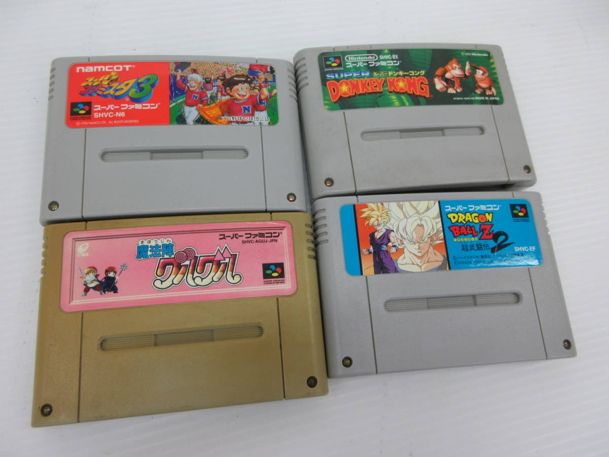 浜□【動作未確認】スーファミソフト　１４本　まとめ/スト２/三国志/ドラクエ/ドンキーコング/7.20-Z-102-MT_画像2