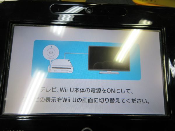 静◆任天堂/wiiU/Wii U 本体とパッドのみ/ブラック黒/WUP-010/通電のみ確認/動作未確認◆K-3758_画像2