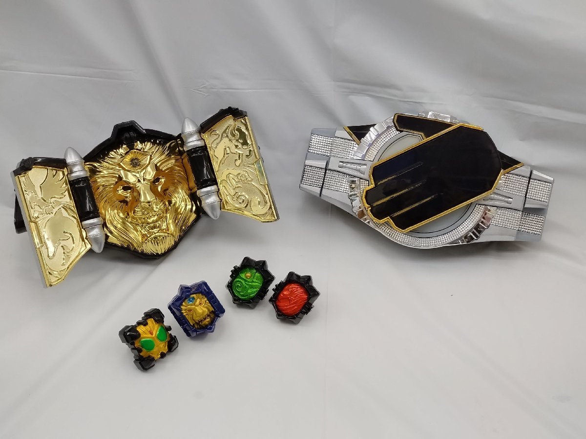 【BANDAI】BANDAI バンダイ 仮面ライダー ウィザード DXウィザードドライバー DXビーストドライバー 動作確認済み リング 中古/kt1967_画像1