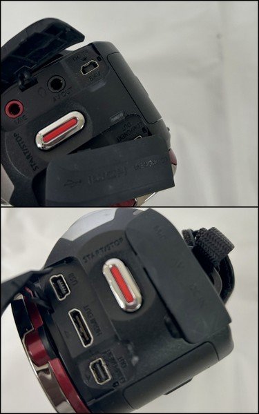 【Canon/キャノン】iVIS HF R10 ビデオカメラ 2010年製 レッド 赤 動作確認済 初期化済み 中古品/kb2991_画像6
