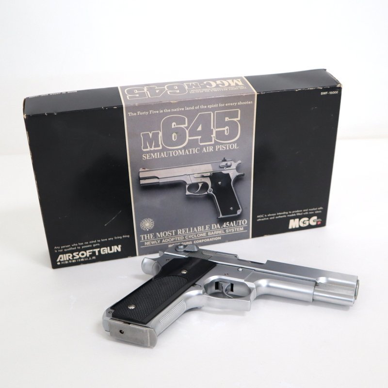 【MGC】M645/SMITH&WESSON/セミオートマチック エアーピストル ASGK刻印/エアーソフトガン/SWF-15000/1t3976の画像1