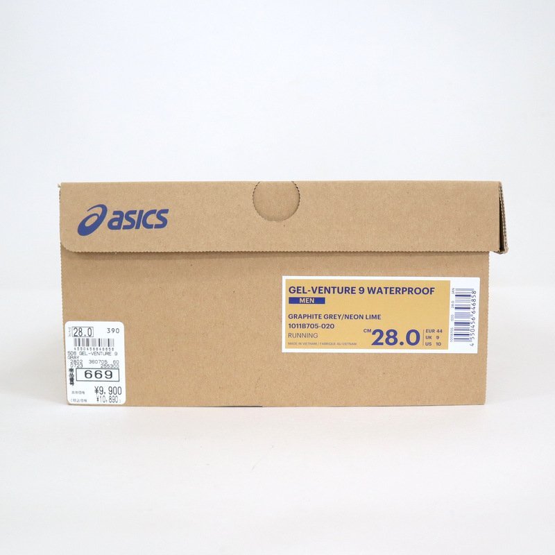 【未使用品】アシックス スニーカー 28cm ブラック×オレンジ メンズ/運動靴/スポーツ用品/シューズ/asics/ij0589_画像9