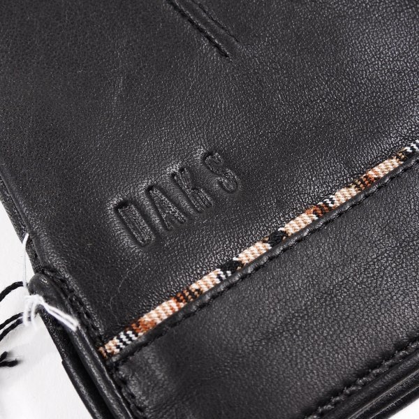 新品1円～★DAKS LONDON ダックス ロンドン 日本製 メンズ 羊革レザー 手袋 グローブ 黒 ブラック 23cm 裏地カシミヤ混 ギフトに♪◆1799◆_画像6