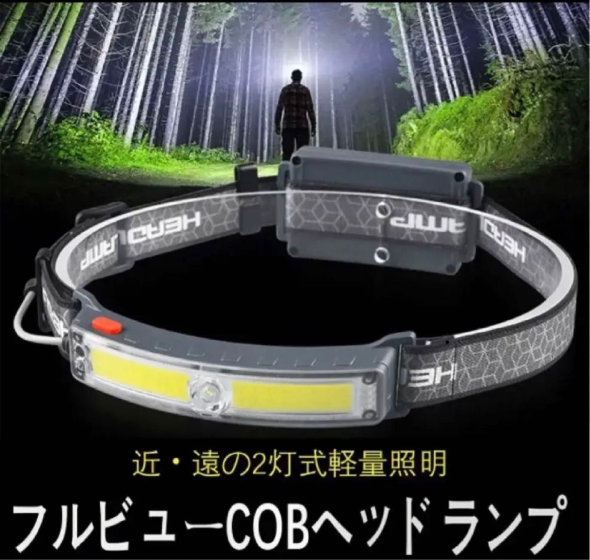 ヘッドライト LED usb-c充電式 防水 釣り登山作業防災  停電対策F/3