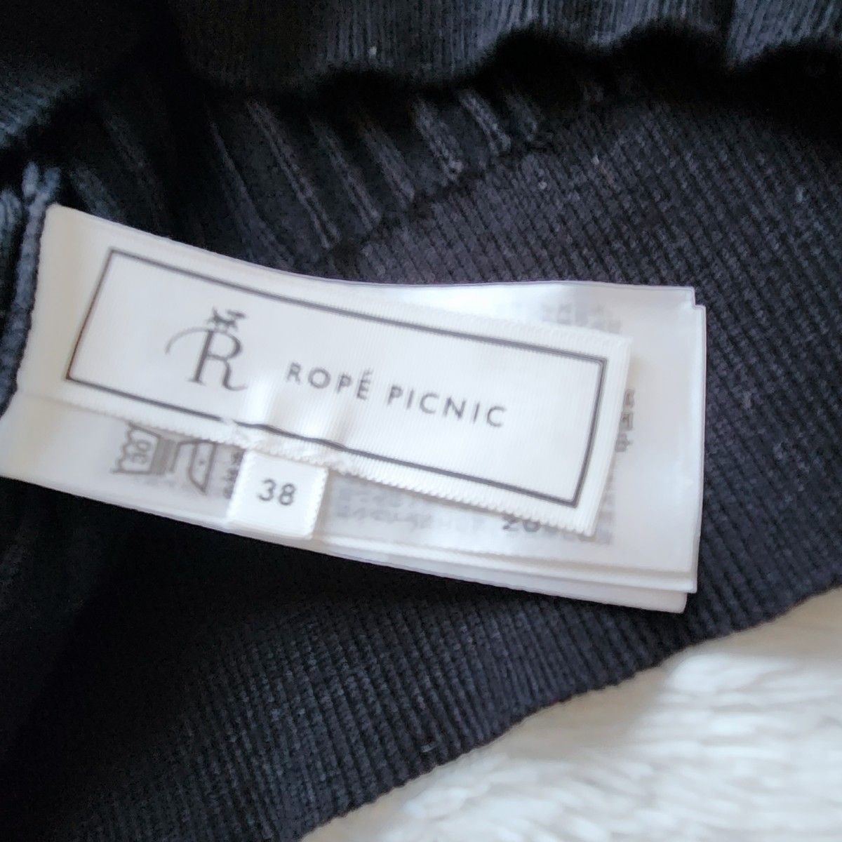 【ROPE PICNIC】ロペピクニック　ニットセーター　リボン　黒　Mサイズ