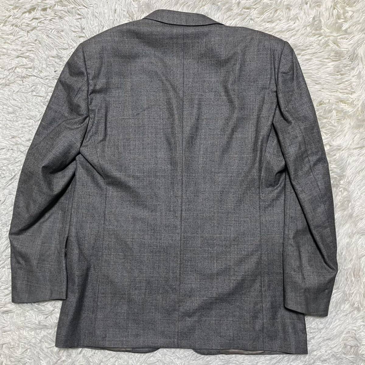 XL以上! エルメネジルドゼニア 『紳士の嗜み』 Zegna SU MISURA 15 MILMIL 15 スーツ テーラードジャケット 大きいサイズ 54 ブラウン_画像3