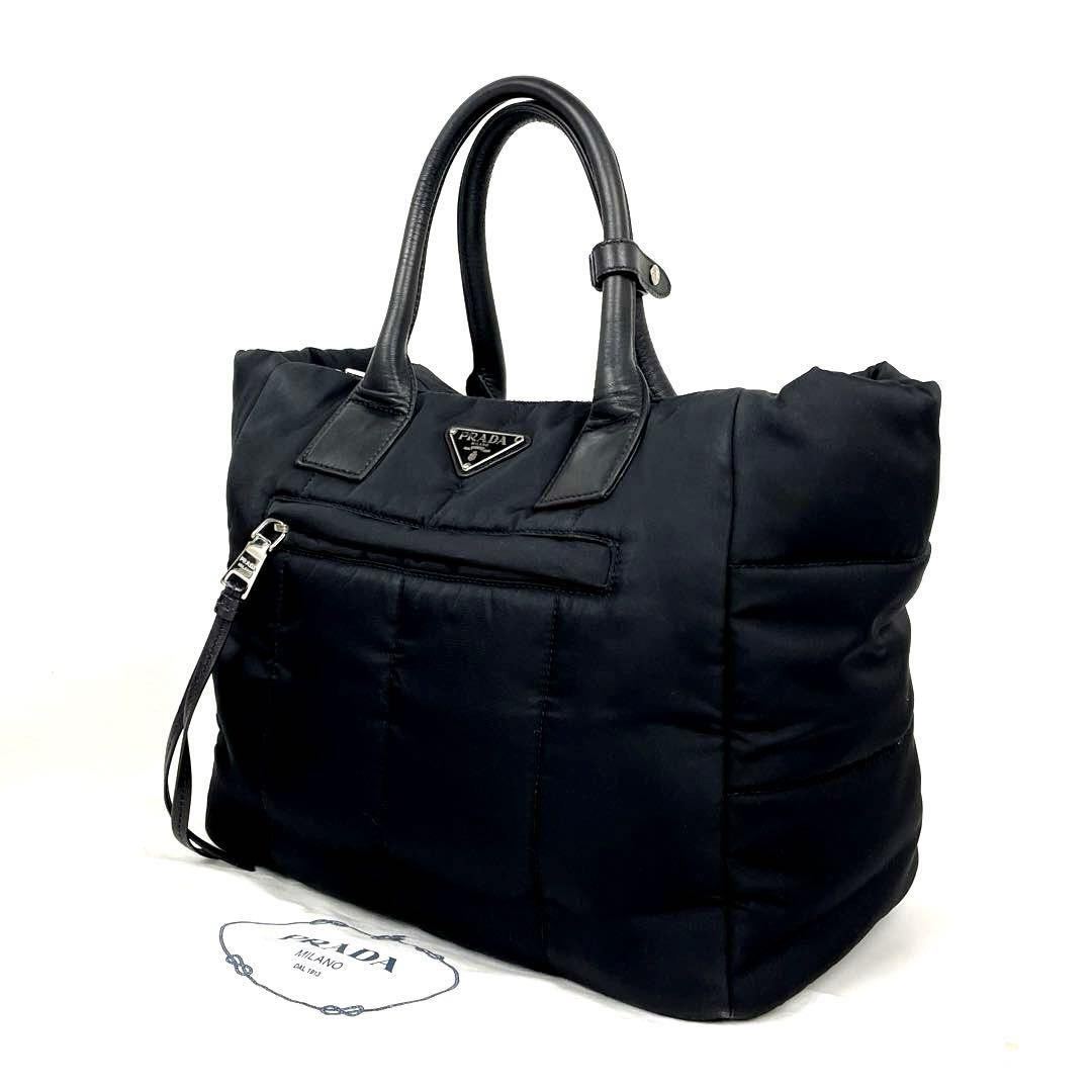 極美品 PRADA プラダ ハンドバッグ ボンバー トートバッグ 三角 極美品 PRADA プラダ ハンドバッグ ボンバー トートバッグ 三角