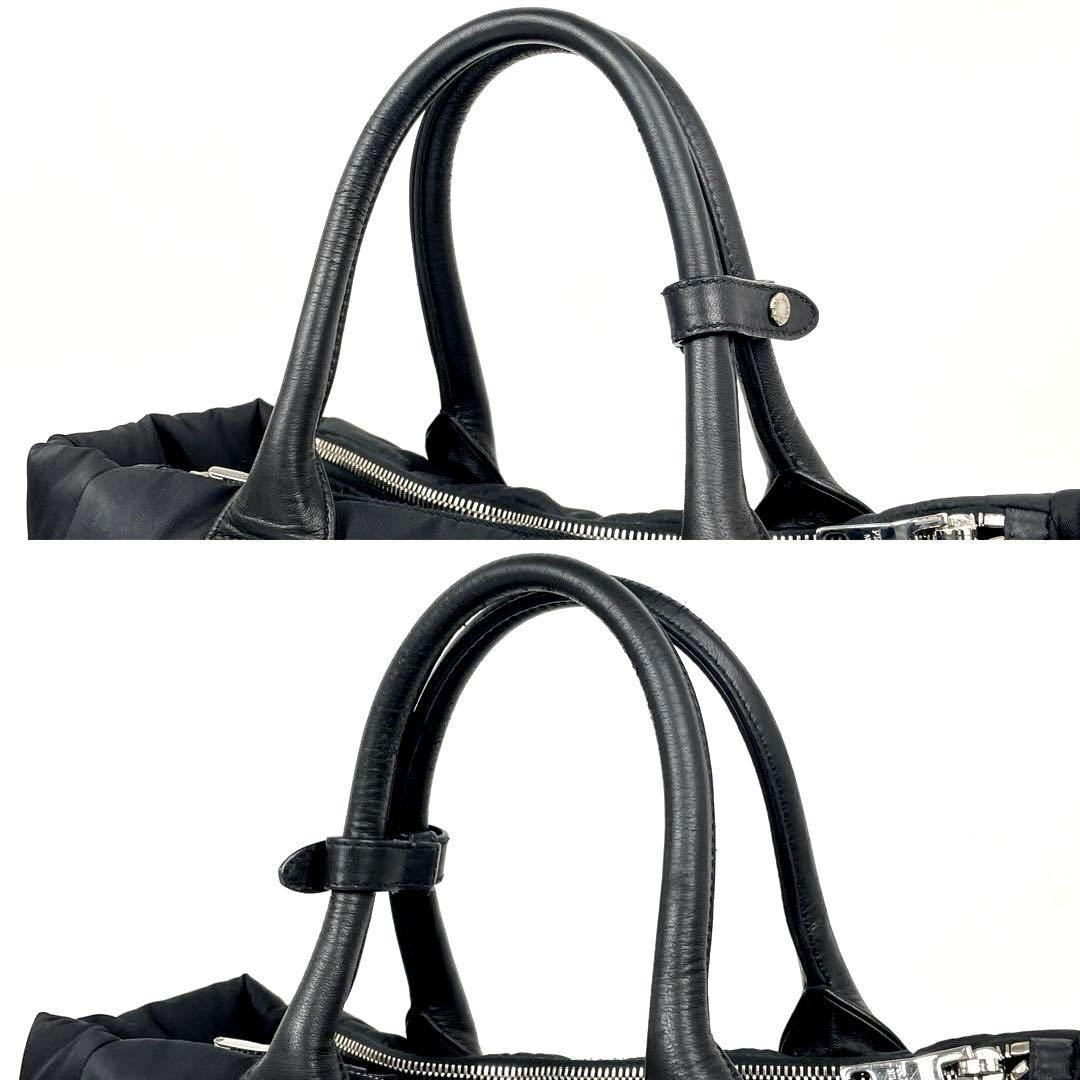 極美品 PRADA プラダ ハンドバッグ ボンバー トートバッグ 三角 極美品 PRADA プラダ ハンドバッグ ボンバー トートバッグ 三角