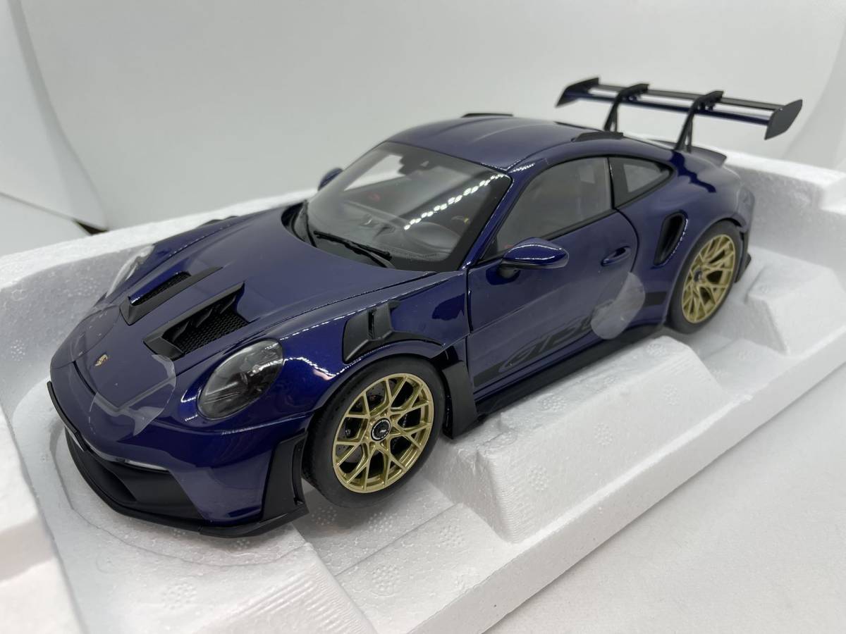 ノレブ 1/18 ポルシェ Porsche 911 992 GT3 RS 2022 Gentian Blue metallic 187363 J02-05-202