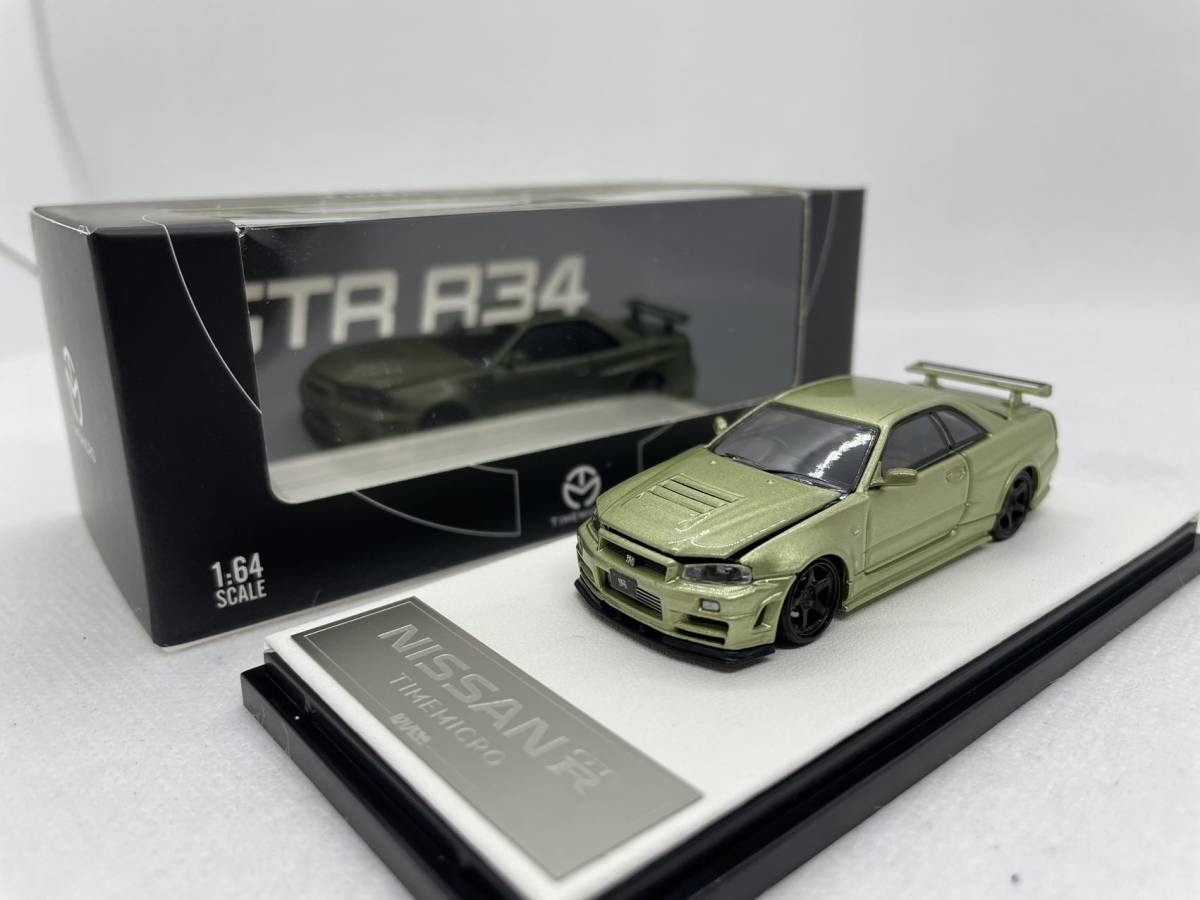 Time Micro 1/64 日産 NISSAN GT-R R34 TM643407 J08-1-219