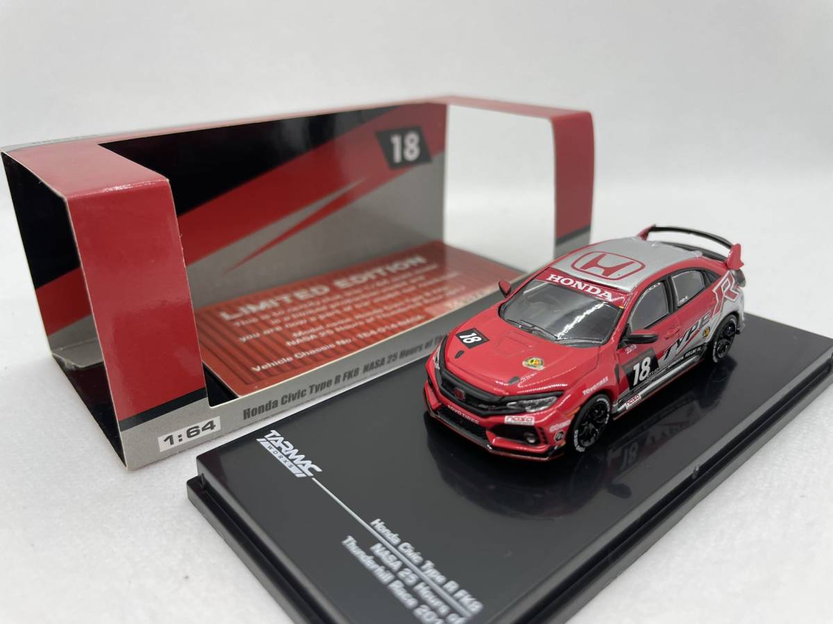 TARMAC WORKS 1/64 ホンダ シビック HONDA Civic Type R FK8 #18 J04-R-489_画像1