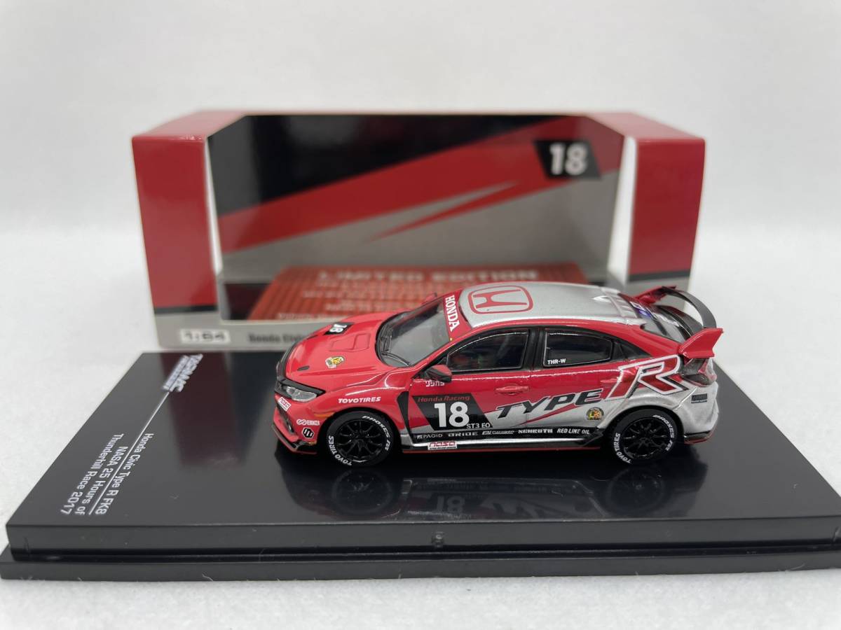 TARMAC WORKS 1/64 ホンダ シビック HONDA Civic Type R FK8 #18 J04-R-489_画像2